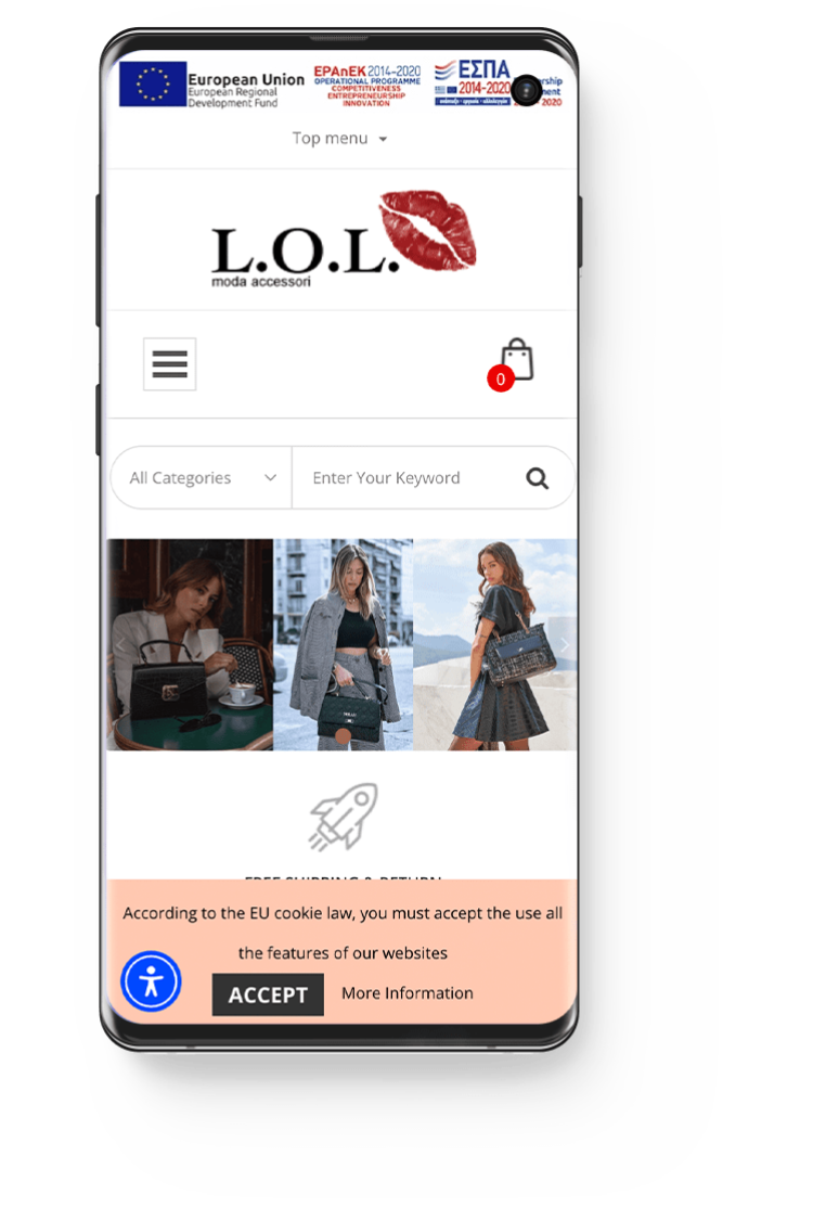 L.O.L. Moda Accessori - Κατασκευή eshop 6 Κατασκευή Ηλεκτρονικού Καταστήματος - eShop με επιδότηση ΕΣΠΑ - modalol.gr/